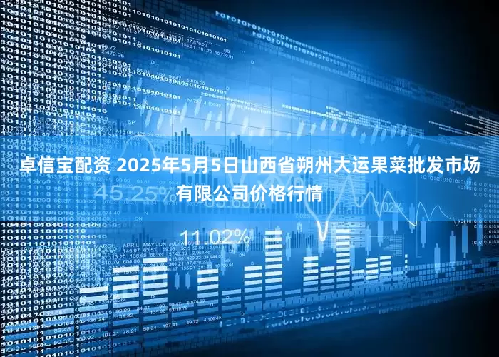 卓信宝配资 2025年5月5日山西省朔州大运果菜批发市场有限公司价格行情