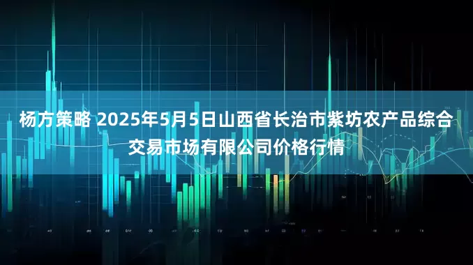 杨方策略 2025年5月5日山西省长治市紫坊农产品综合交易市场有限公司价格行情
