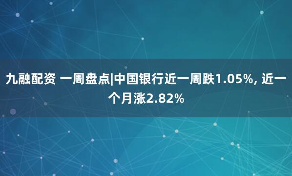 九融配资 一周盘点|中国银行近一周跌1.05%, 近一个月涨2.82%