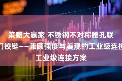 策略大赢家 不锈钢不对称腰孔联动式门铰链——兼顾强度与美观的工业级连接方案